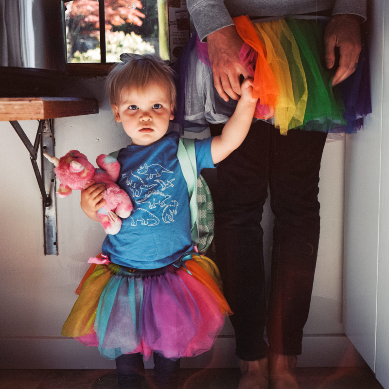 Father and daughter self-portrait project