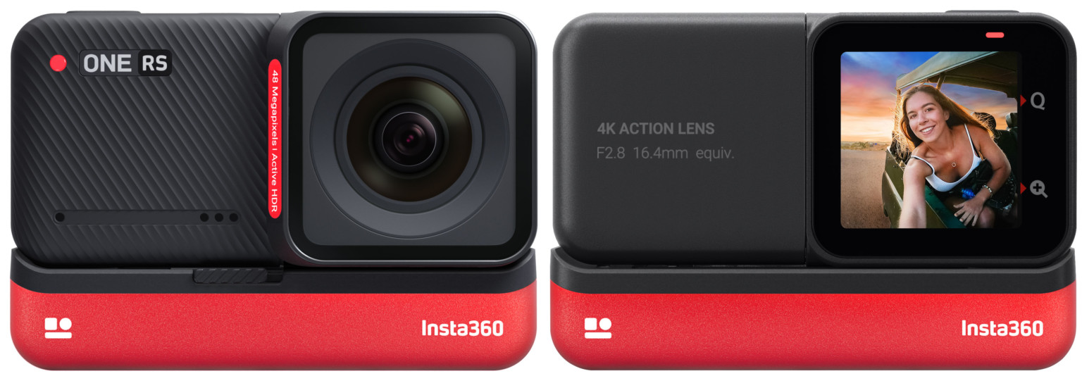 The Insta360 ONE RS is a 48MP Interchangeable Lens Action Camera ...