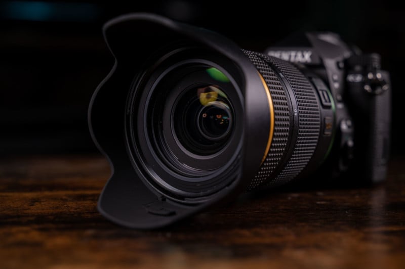 Close up of Pentax 16-50mm f/2.8 DA Lens