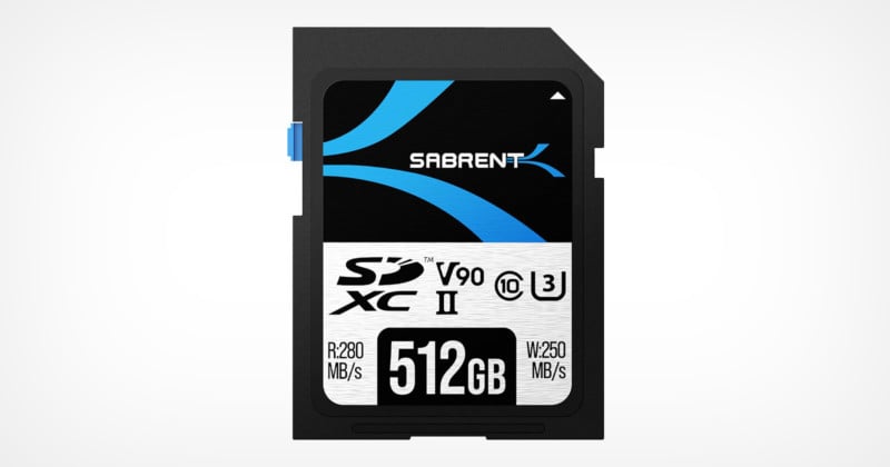 Sabrent Rocket V90 512GB SD UHS-II Memory Card