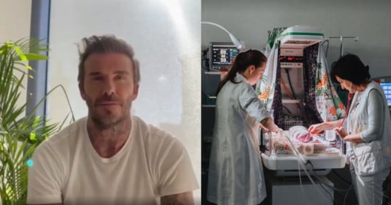 David Beckham and a Ukrainian doctor