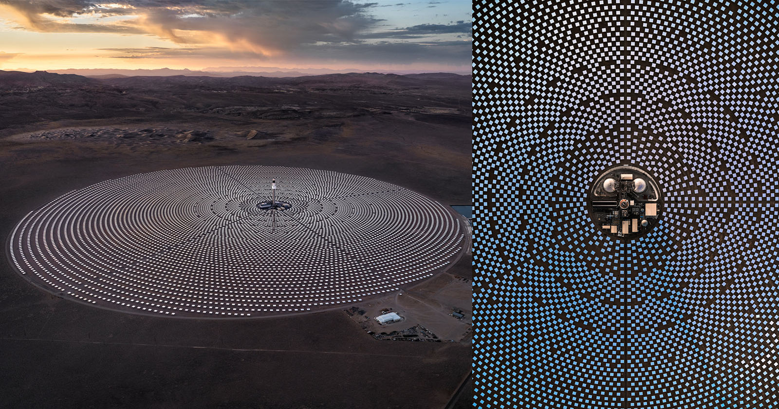 Photographer Captures Dazzling Aerial Photos of Solar Power Plants