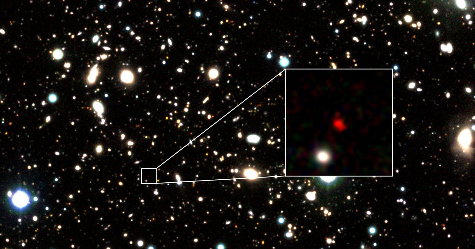 Astronomowie uchwycili najbardziej odległą galaktykę w historii, odległą o 13,5 miliarda lat świetlnych