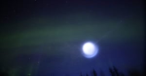 orb over aurora alaska