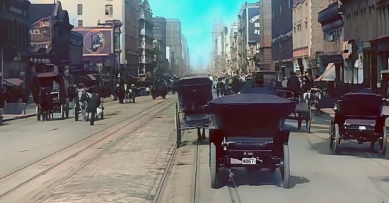 Colorized Footage of San Francisco From Four Days Before The 1906 Earthquake and Fire