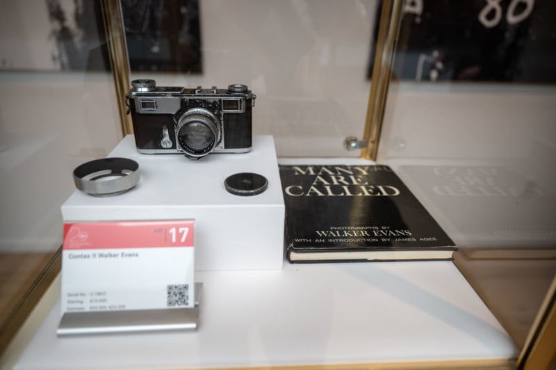 Leitz Photographica Auction-13 - Contax II Walker Evans