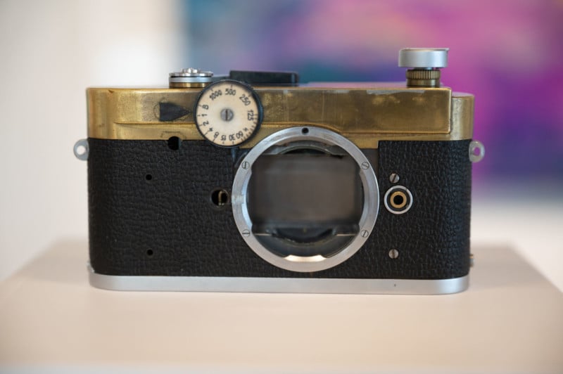 Experimental Leica M with Metal Slide Shutter