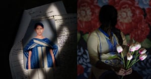 Photo book about trafficking victims