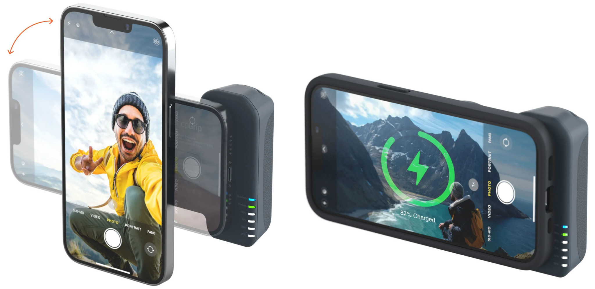 The SnapGrip for iPhone Uses MagSafe to Add a Camera Grip and Battery ...