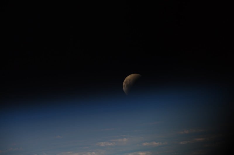 Blood Moon from the ISS
