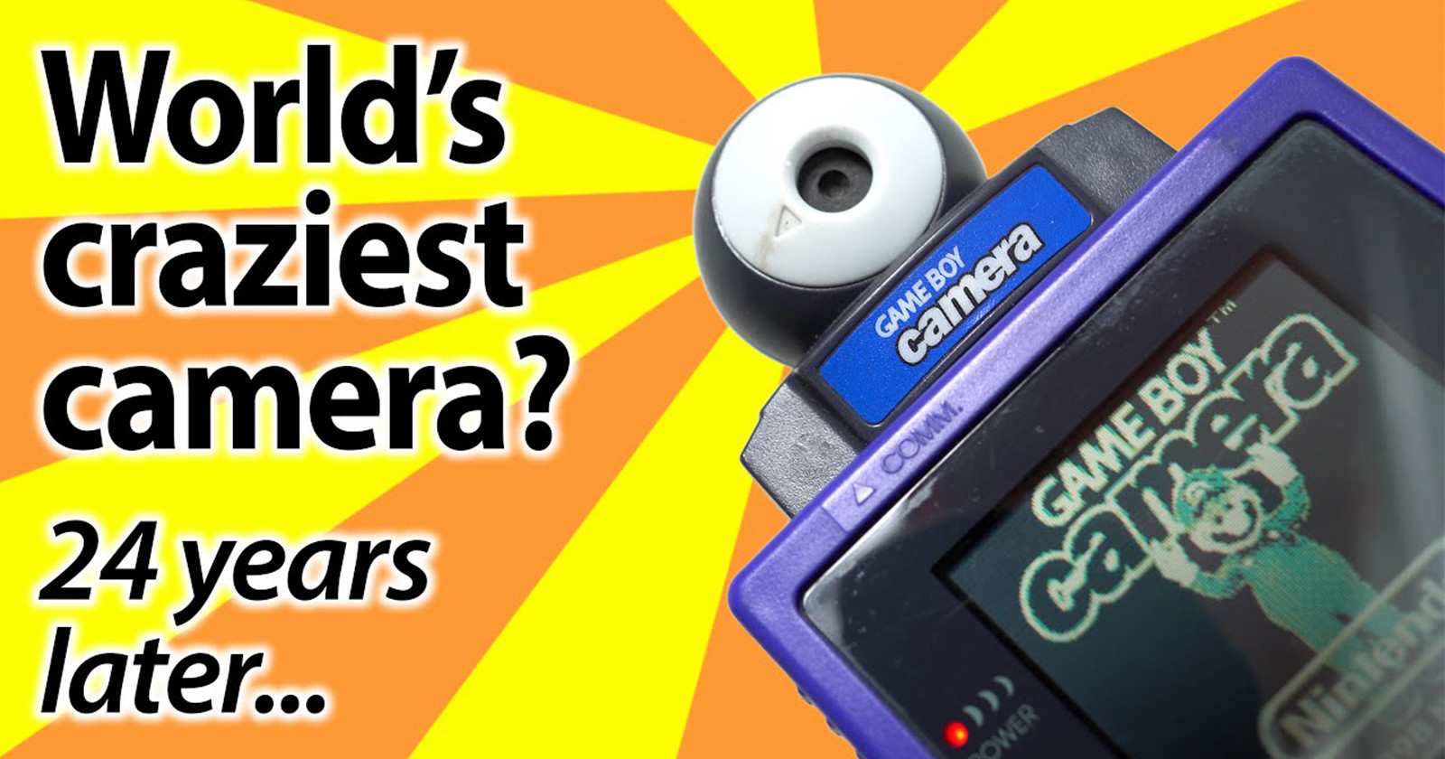 A Review of the Nintendo Game Boy Camera 24 Years Later