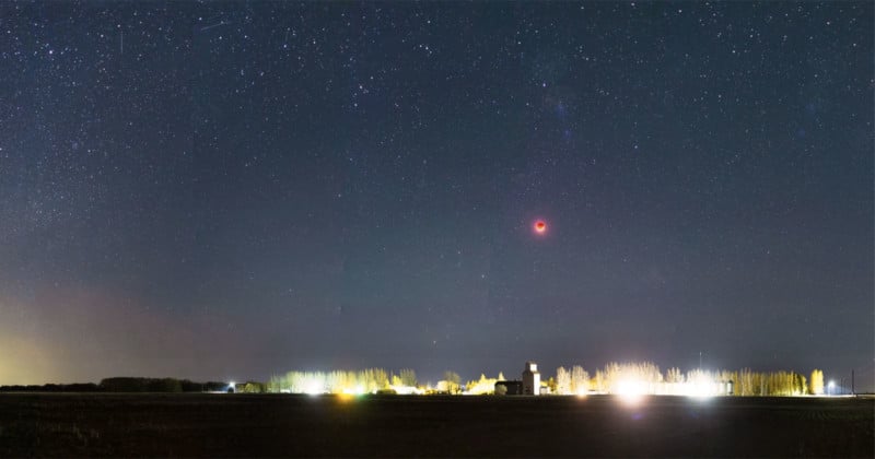 Blood Moon, Aurora, and Milky Way Captured in One Photo