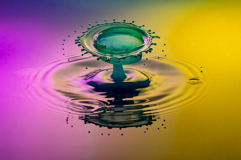 Water droplet collision