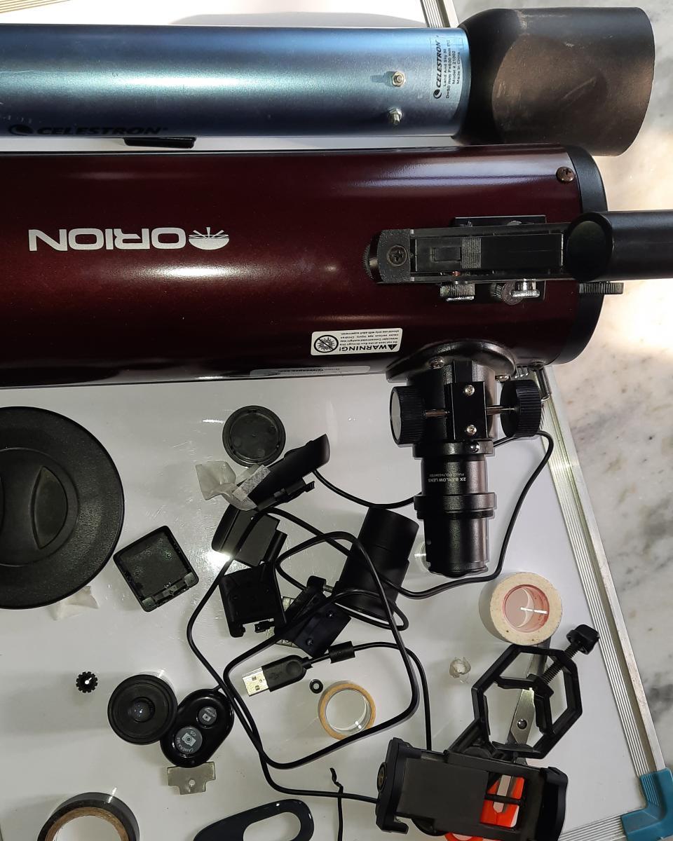 Telescope plus equipment