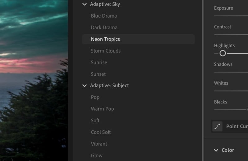 Adaptive Presets