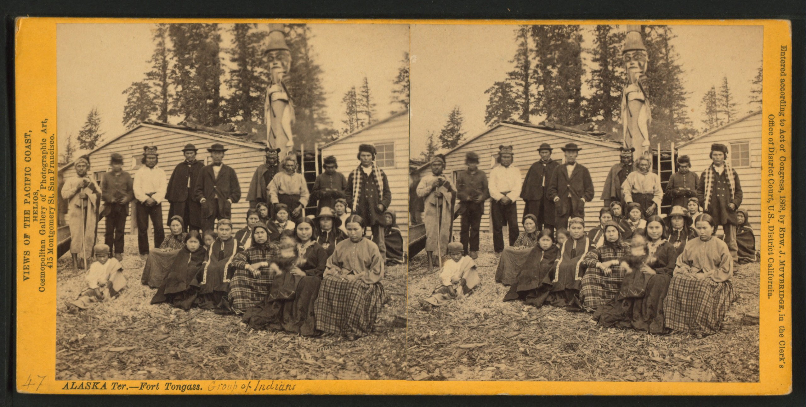Gruppe af indianere i Alaska 