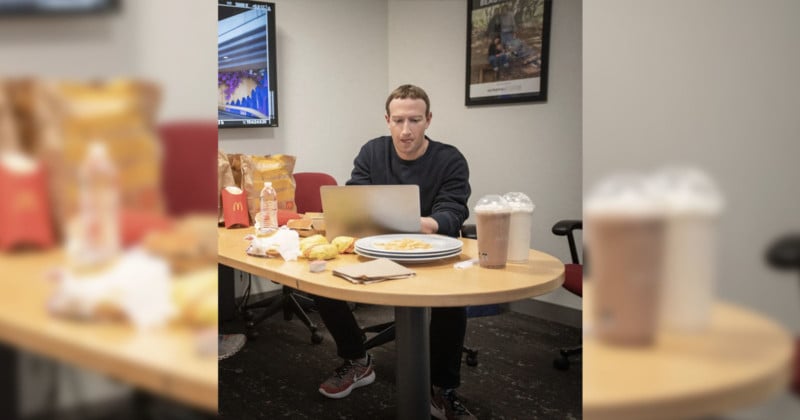 Mark Zuckerberg's Photoshopped Picture Highlights his Dislike of Apple