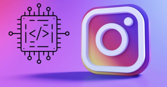The embed and instagram logo