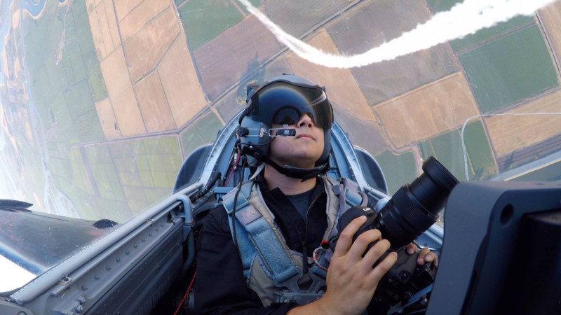 Fotografen genskabte den ikoniske Top Gun Jet-to-Jet fotoscene