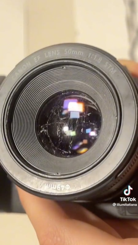 Bizarre TikTok Trend Sees Photographers Destroying Lenses with Rocks