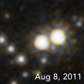 Hubble observes a wandering black hole.