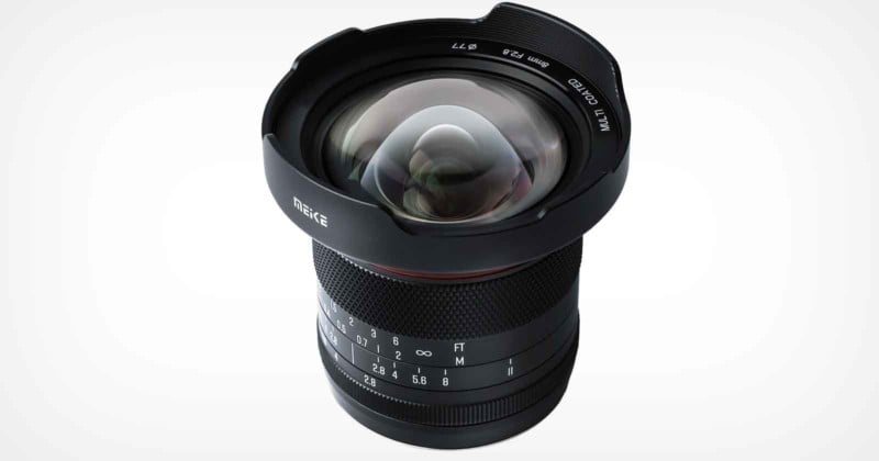 Meike's latest 8mm f2.8 mft lens