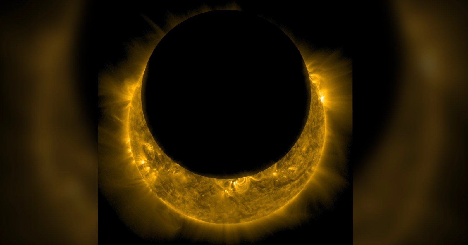 NASA Observatory Captures Stunning Solar Eclipse from Space - PetaPixel