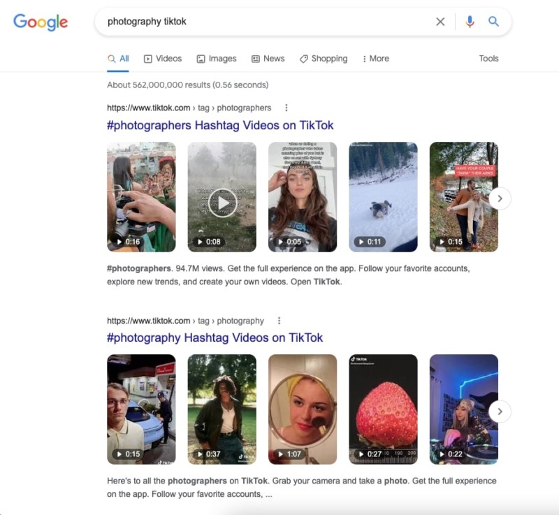 Google Says Young People Using Instagram and TikTok To Search