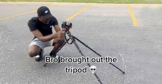 Photographer with tripod