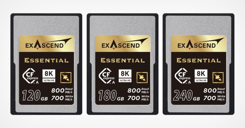 Exascend 240GB CFexpress Type-A Card is World's Highest Capacity
