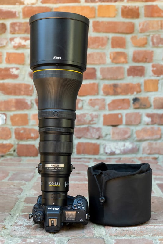 Nikon Z 800mm f/6.3 VR S objektiv.