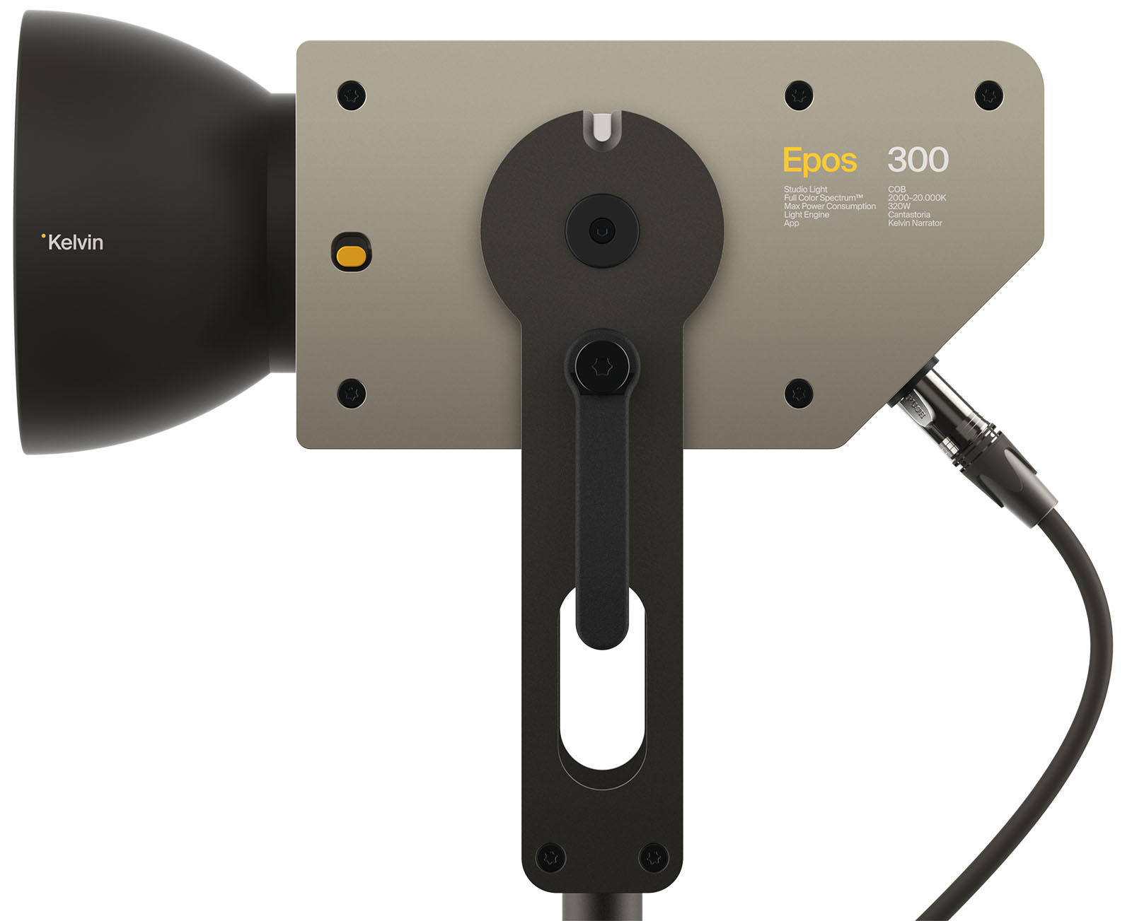 The Kelvin Epos 300 is a New Super-Durable Full RGB 300W Studio LED