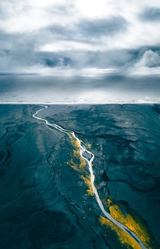 En flod på södra Island