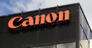 Canon Logo on Building