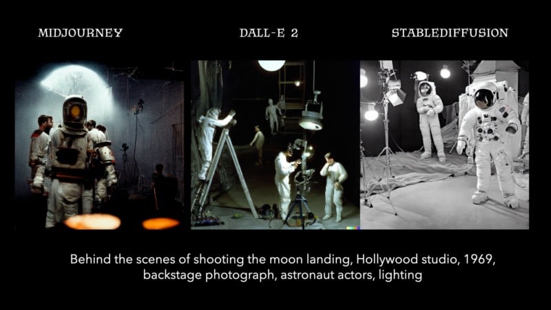 Moon landing comparison