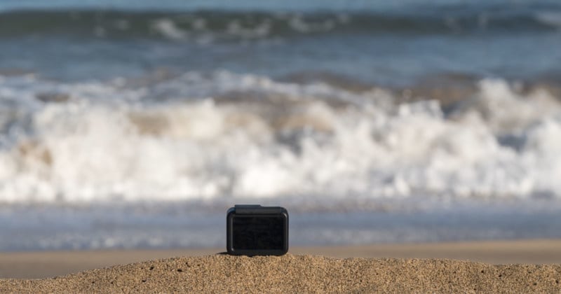 GoPro on the beach