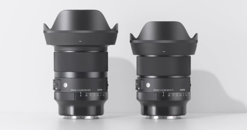 20mm f/1.4 and 24mm f/1.4 Lenses
