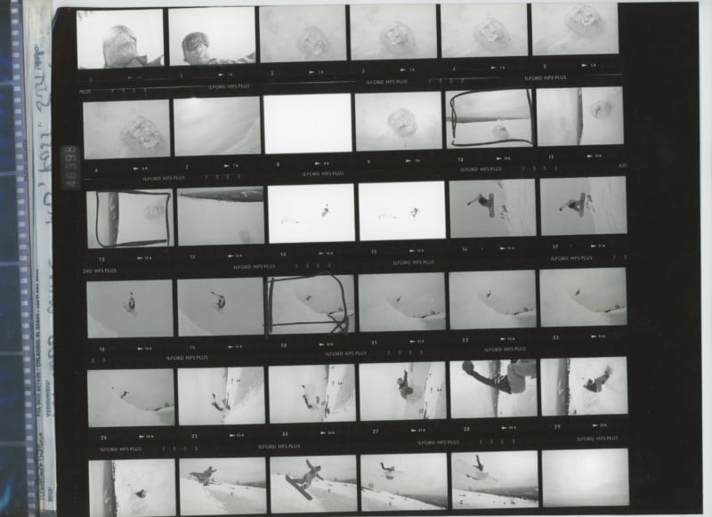 film contact sheet