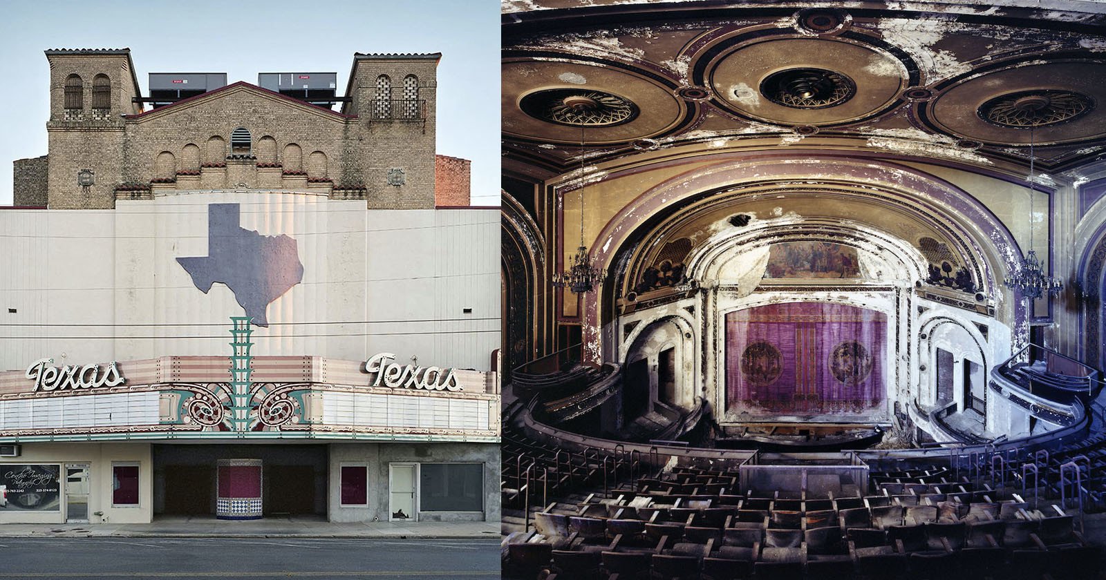 Large Format Camera Captures the Decay of America’s Movie Theaters