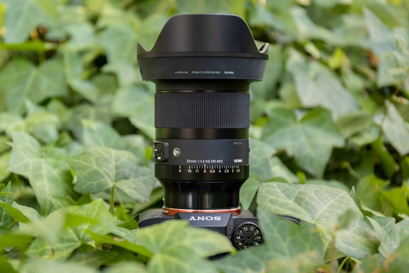 Sigma 20mm f/1.4 DG DN Art lens.