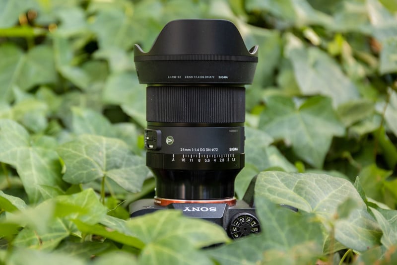 Sigma 24mm f/1.4 DG DN Art lens.