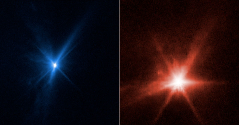 Webb and Hubble dart impact