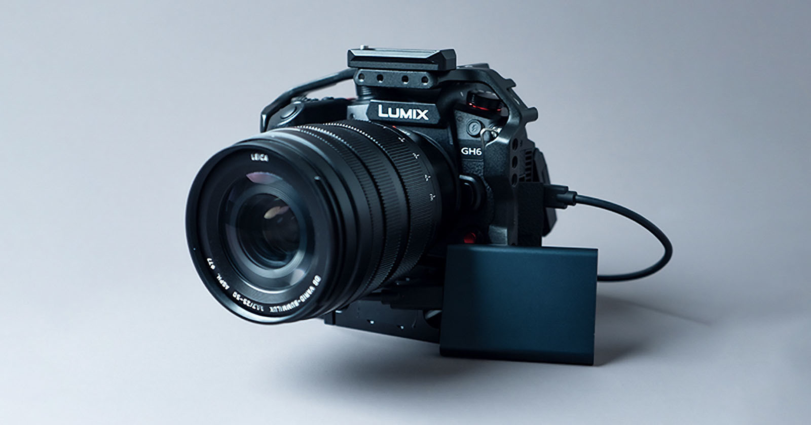 Panasonic Gh6 attached to an ssd