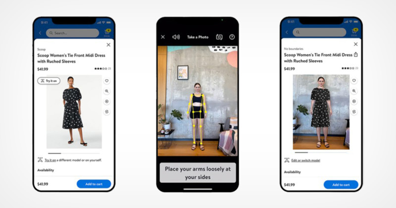 Walmart lets you use your own photos for virtual clothes fitting