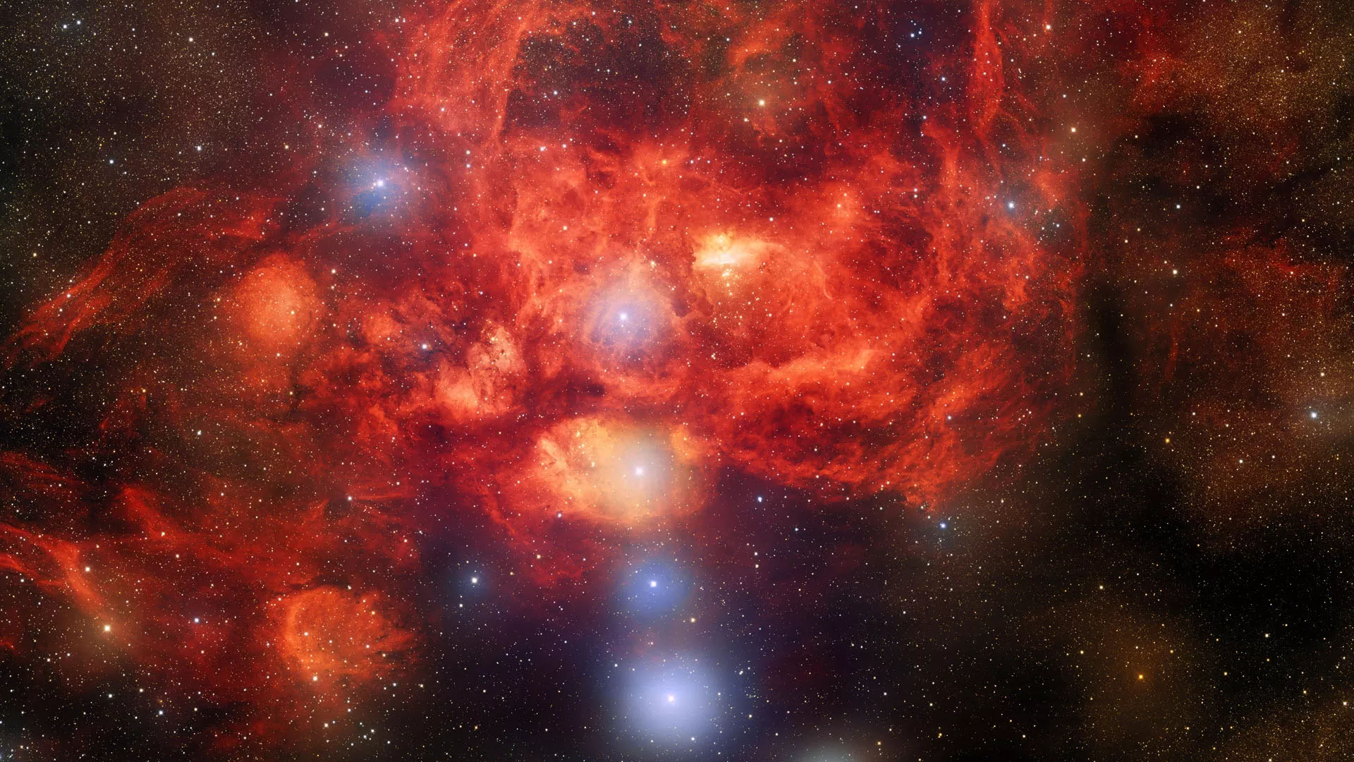 Dark Energy Camera Captures 570MP Image of Star-Forming Lobster Nebula
