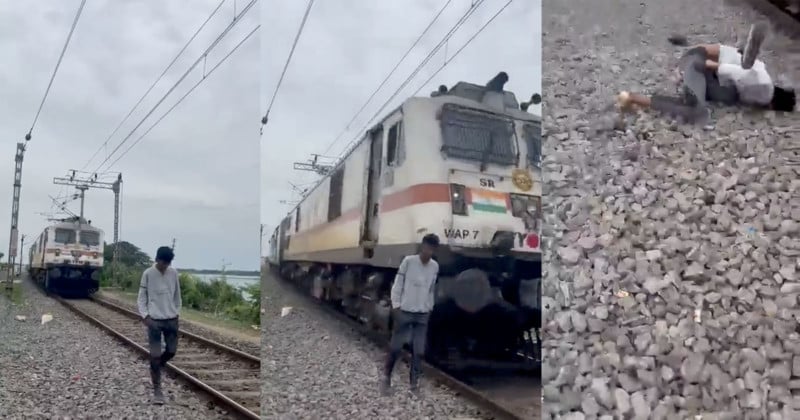 UP Teen Creating Reels On Railway Tracks Mowed Down By Train; Chilling  Visuals Surface