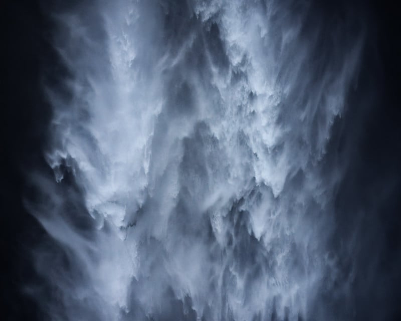 Iceland Landscape Photography, Abstract Waterfall Image
