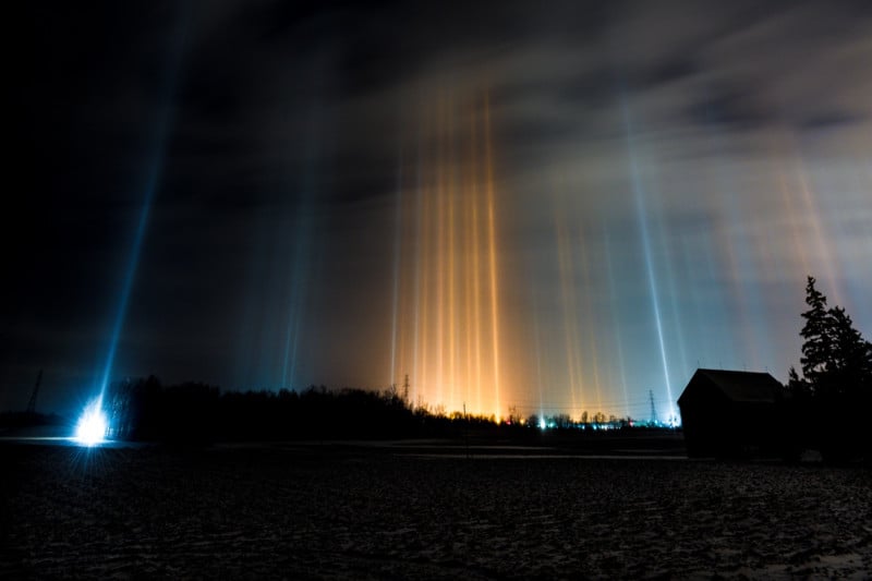 light pillars