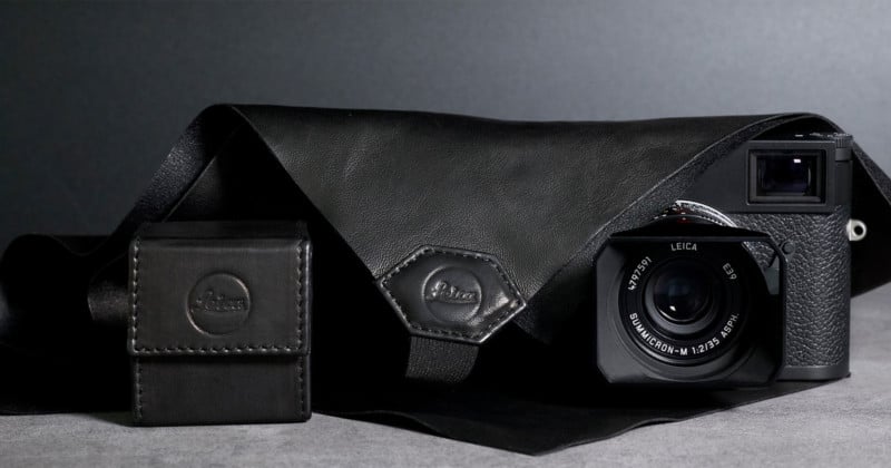 Leica Kamerahülle aus Nappaleder