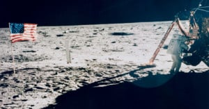 Only photo of Neil Armstrong on the moon